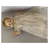 VINTAGE BABY DOLL SOFT BODY, RUBBER HEAD, HAND & LEGS 14" LONG