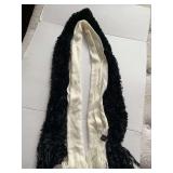 2 LONG SCARFS BLACK/WHITE