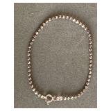 925 STERLING BEADED BRACELET MADE IN ITALY (2.58 GRAMS) - CHECKOUT