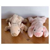 2 TY BEANIES (1999 KNUCKLES, 1993 SQUEALER)