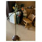 BRONZE METAL SWING FLOOR LAMP 49" TALL