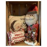 LOT OF CHRISTMAS THROW PILLOWS & MORE