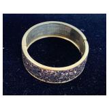 BOHO CHAMPAGNE GOLD ROCK TEXTURE CUFF BRACELET - CHECKOUT