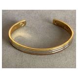 24K GOLD ELECTROPLATED TRI COLORED BANGLE - CHECKOUT