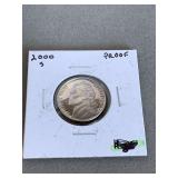 CAMEO PROOF JEFFERSON NICKEL 2000S - CHECKOUT