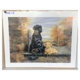 FRAMEABLE PRINT "SWIMMING LESSONS" BY RUANE MANNING SIGNED BY ARTIST 28X22