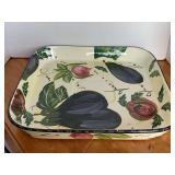 EXTRA LARGE CERAMIC SERVING TRAY MADE IN ITALY 16" SQUARE