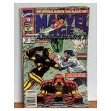 MARVEL COMIC BOOK SEPT 1992 MARVEL AGE "THE ARMOR WARS II" WITH EXCLUSIVE COMPLETE LIST OF EVERY MUTANT IN THE MARVEL UNIVERSE