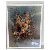 CHERUB LITHOGRAPH (READY TO BE FRAMED) 13 1/2" X 17"