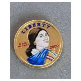 PROOF 2000 COLORIZED SACAGAWEA DOLLAR COIN - CHECKOUT
