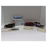 FOUR NATIONAL MOTOR MUSEUM MINT DIECAST MODEL CARS