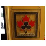 CANADIAN CLUB STAINED GLASS BAR ADVERTISEMENT