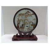VINTAGE CHINESE COURT DIORAMA WITH PANDAS