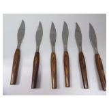 MID-CENTURY MODERN MODE, DANISH, STAINLESS STEEL KNIFE SET