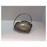 ANTIQUE STERLING SILVER BASKET WITH HANDLE WEIGHING APPROXIMATELY 80 G