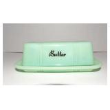 JADEITE BUTTER DISH