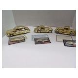 THREE NATIONAL MOTOR MUSEUM MINT DIECAST CARS