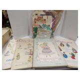 LOT OF LARGE VINTAGE COLORING BOOKS