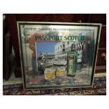 PASSPORT SCOTCH BAR MIRROR ADVERTISEMENT
