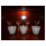 MIXED LOT OF DRINK GLASSES