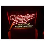 MILLER MADE THE AMERICAN WAY NEON BAR LIGHT, NEW
