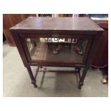 ANTIQUE VICTORIAN STYLE WOOD, AND GLASS DISPLAY CASE