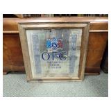 O.F.C. IMPORT FROM CANADA BAR MIRROR ADVERTISEMENT.