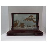 VINTAGE CHINESE CORK DIORAMA