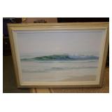 FRAMED OCEAN SIGNED PAINTING