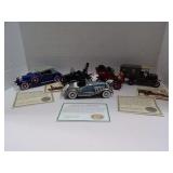 FIVE NATIONAL MOTOR MUSEUM DIECAST MODEL CARS