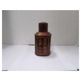 VINTAGE CHINESE PEWTER TEA CADDY OR CANISTER