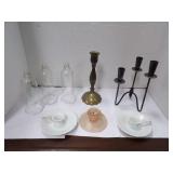 MIXED LOT OF CANDLE HOLDERS