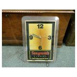 SEAGRAMS COOLERS CLOCK ADVERTISEMENT