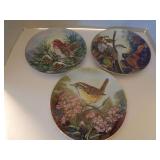 SET OF THREE SONGBIRD OF THE SOUTH COLLECTORS PLATES BY SOUTHERN LIVING