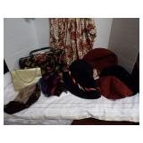 VINTAGE CLOTHES, HAT, AND PURSE