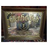 GLENFIDDICH UNBLENDED, HIGHLAND MALT SCOTCH, WHISKEY BAR MIRROR