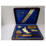 VINTAGE PIPE SET WITH CASE MADE OF GENUINE MEERSCHAUM