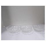 THREE CRYSTAL BOWLS