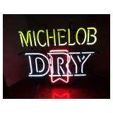 MICHELOB DRY, NEON SIGN COGNAC SALIGNAC CHALKBOARD ADVERTISEMENT