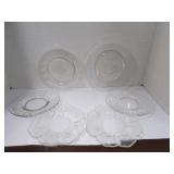 MIXED A LOT OF CLEAR GLASS PLATES