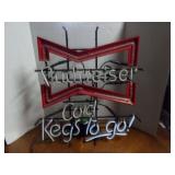 BUDWEISER COLD KEGS TO GO NEON LIGHT NOT WORKING