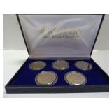 DOUBLE EAGLE TRIBUTE PROOF SET OF FIVE COINS