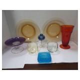 MIXED A LOT OF GLASS PLATES AND MORE