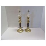 TWO OIL BURNING LAMPS