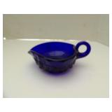 MOSSER GLASS COBALT BLUE DISH