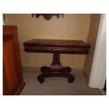 ANTIQUE MAHOGANY TILT TOP TABLE