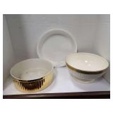 THREE BASKETS HALL IVORY PORCELAIN