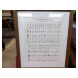 FRAMED SHEET MUSIC TITLED IT IS WELL WITH MY SOUL