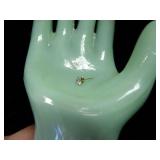 14KT GOLD STUD EARRING WITH CLEAR STONE WEIGHING APPROXIMATELY .3 GRAMS