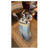 VINTAGE GOLF BAG WITH CONTENTS